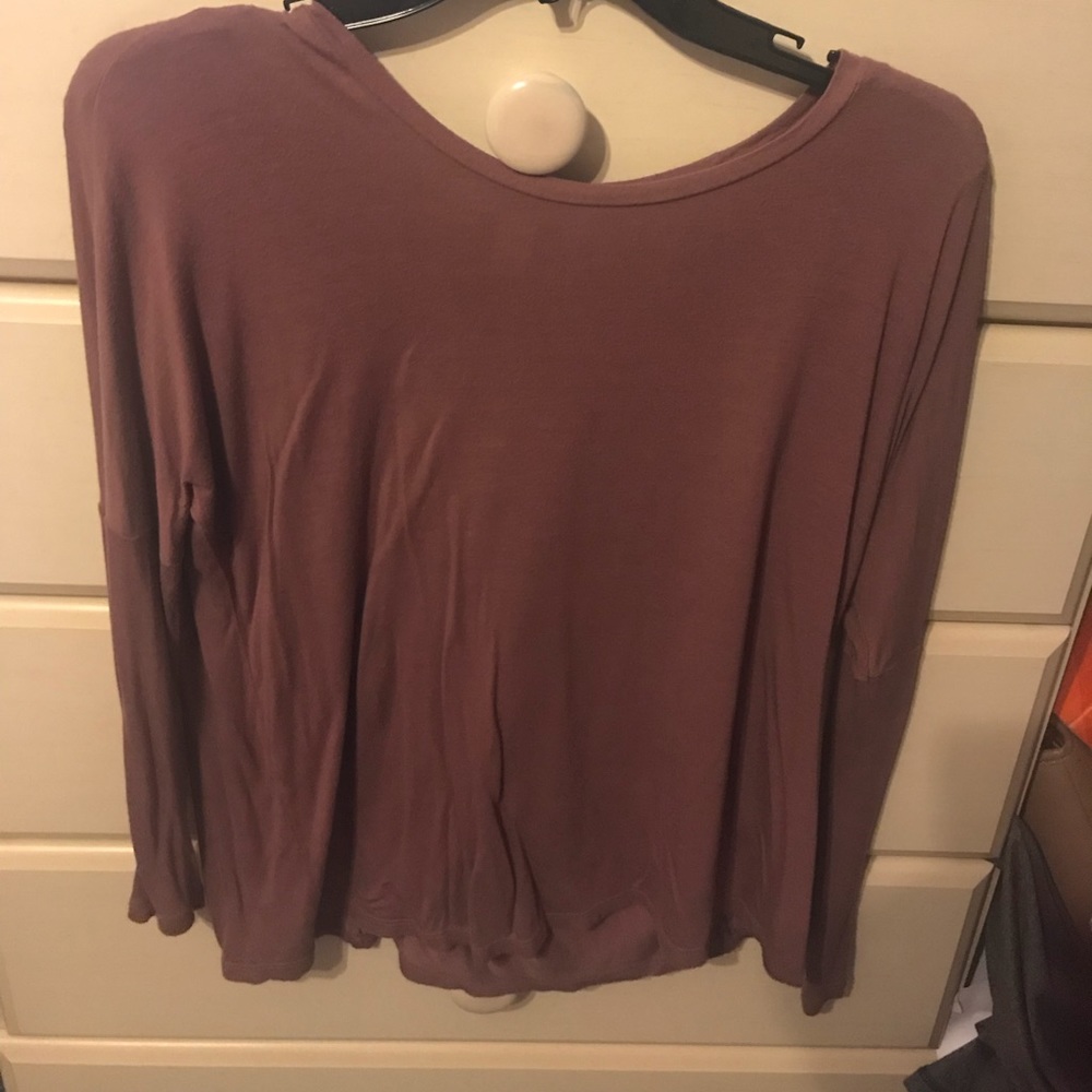 Cute crop long sleeve shirt